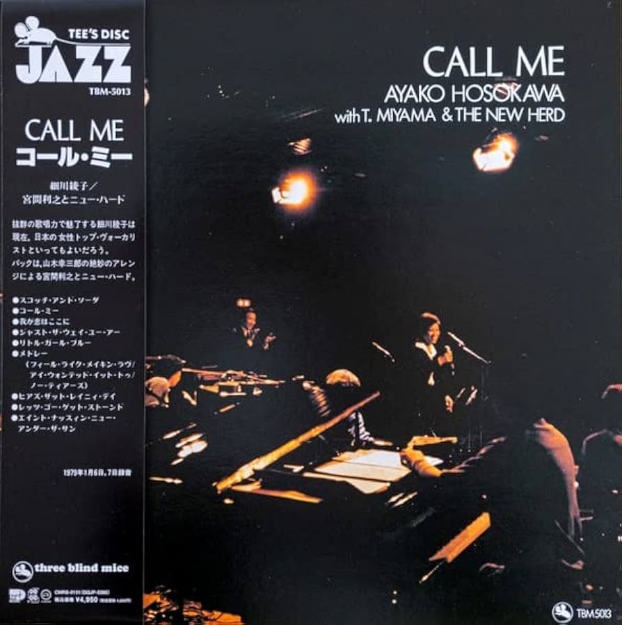 LP　細川綾子　CALL ME　レコード　THREE BLIND MICE 和ジャズ スリー・ブラインド・マイス 細川綾子 CALL ME LP